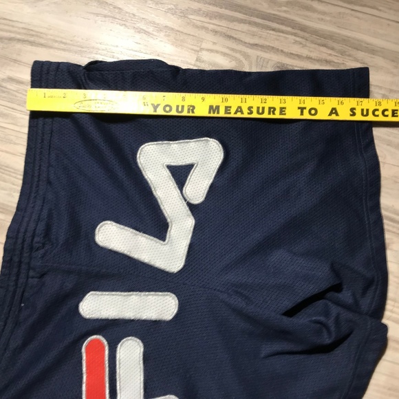Vintage 90's FILA Shorts Spellout Drawstring - Picture 7 of 8